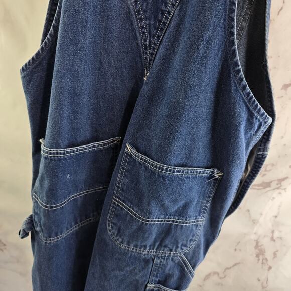 Carhartt Overalls Mens 34 Jean Vintage Bib Denim Carpenter Crop - Picture 7 of 12